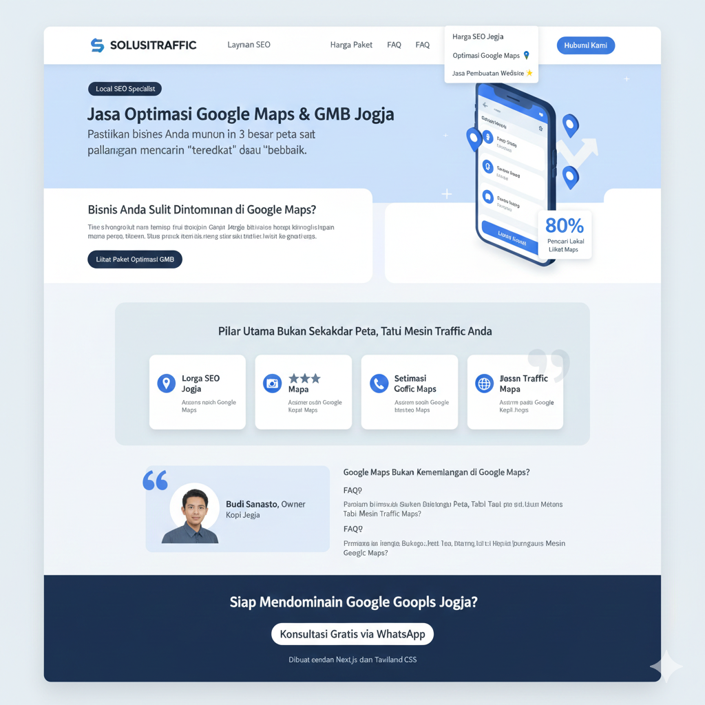 Ilustrasi Optimasi Google Maps